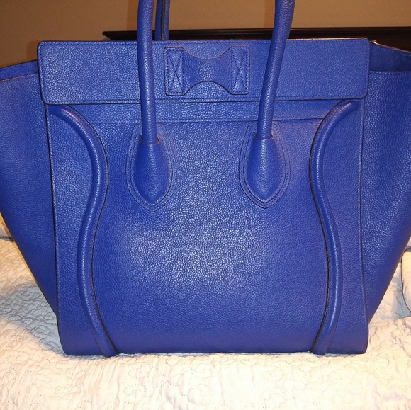 Sold E Bay 🥀Celine mini luggage indigo blue - - Picture 2 of 8